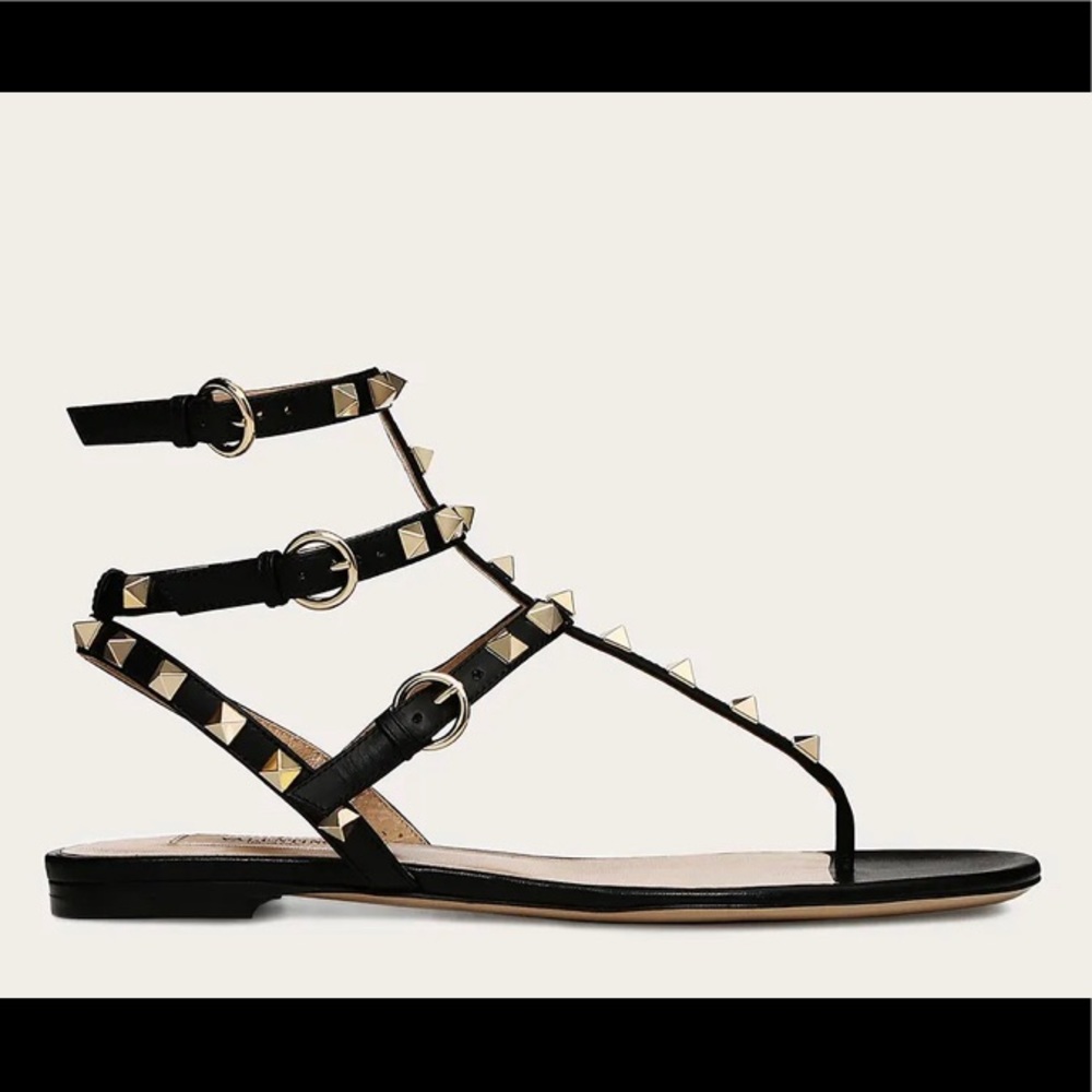 Leather studded sandal brand new